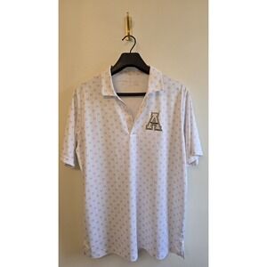 Antigua Appalachian State Mountaineers Polo Shirt Men's L White Performance Golf
